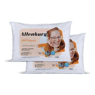 Imagem de Kit 2 Travesseiros Suporte Médio Soft Touch Altenburg Toque de Seda 50
