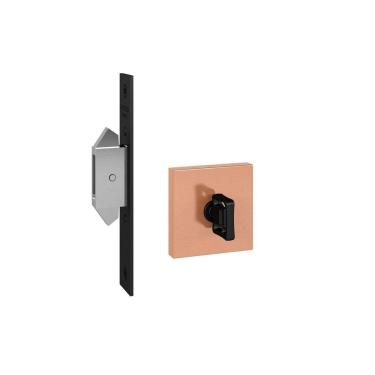 Imagem de Fechadura Trava Porta Correr Banheiro Wc Pado Rose Ro