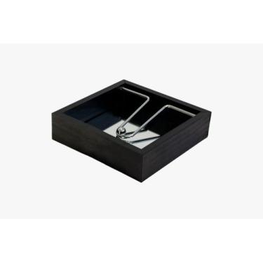 Imagem de Porta Guardanapo Espelhado 15x15 C/ Peso 6 Modelos7 - staleka, PRETO