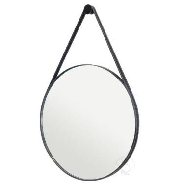 Imagem de Espelho Adnet Para Lavabo Organico Redondo 60cm + Suporte - Rei dos Vi