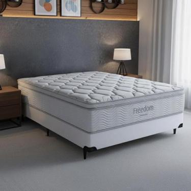 Imagem de Cama Box e Colchão Freedom - Casal (138x188) - Ortobom