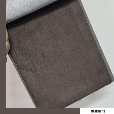 Imagem de Sofá  Gianni Tecido Suede Pé Cantoneira Escura  180cm - 4R Estofados, 