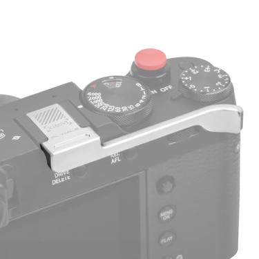 Imagem de Capa de metal para sapata quente com botão de obturador para FUJIFILM X100VI / X100V Fuji Accessories (prata)