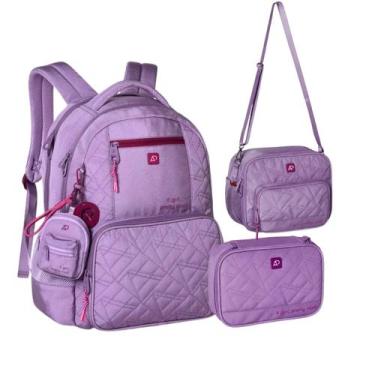 Imagem de Kit Mochila De Costas Alice Palucci + Lancheira Térmica Com Bolsos Lat