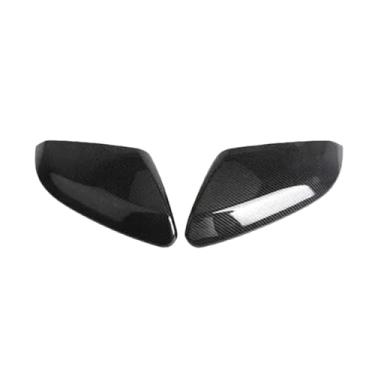 Imagem de Retrovisor do carro espelho lateral capa asa tampa adesivo caso de visão traseira guarnição fibra de carbono Compatível com honda civic 10th 2016-2020(Carbon)