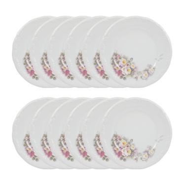 Imagem de Jogo 12 Pratos Rasos Eterna 26 Cm Porcelana Schmidt