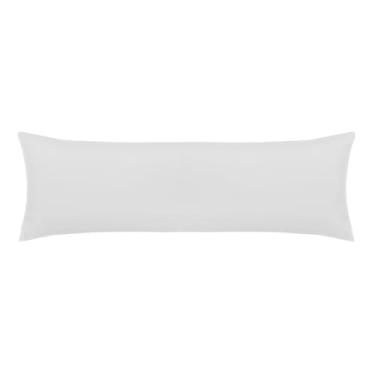 Imagem de Fronha Super Body Pillow Toque Acetinado - Branco 50cm x 1,45m