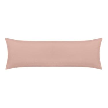 Imagem de Fronha Super Body Pillow Toque Acetinado - Rosa Lunar 50cm x 1,45m