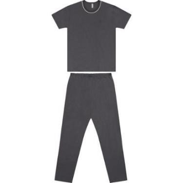 Imagem de Pijama Masculino Manga Curta com Calça Malwee Ref. 130744-Masculino