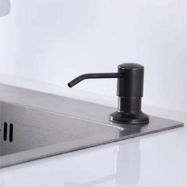 Imagem de Dosador de Embutir Dispenser Sabonete Detergente Sabão Líquido Pia Ban