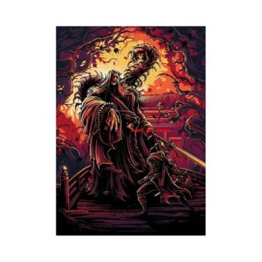 Imagem de Pôster De Jogo Sekiro Shadows Die Twice Em Lona Para Decoração De Quar