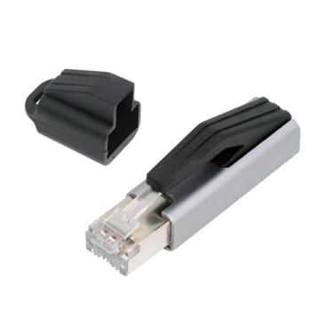 Imagem de CY Adaptador USB-C fêmea host para Ethernet USB tipo C para RJ45 macho 1000Mbps Gigabit LAN rede compatível com Thunderbolt