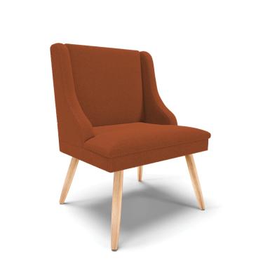 Imagem de Cadeira Sala de Jantar Pé Palito Natural Liz Bouclê Terra D03 - D'Rossi