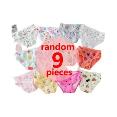 Imagem de Calcinhas De Algodão Para Meninas Com Estampa De Desenhos Animados E R