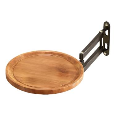 Imagem de Bandeja dobrável de parede, bandeja retrátil para montagem na parede - pequena mesa - para apartamentos, banheiro, cozinha, espaços pequenos, entrada, sala de estar, sobremesas, bebidas
