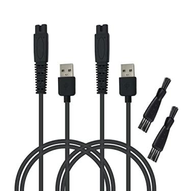 Imagem de Cabo de carregamento compatível com o kit de barbeador de cabeça Freebird cabo carregador elétrico, 2 peças