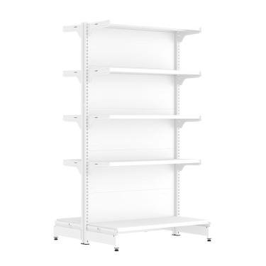 Imagem de Gondola Mini para Atacarejo Amapa Inicial Centro 10 Bandejas Branco