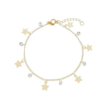 Imagem de Pulseira Estrela com Pontos de Luz Banhada a Ouro 18k - Érica Santini 