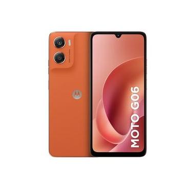 Imagem de Smartphone Motorola Moto g06 4G Tela 6,9 128GB Câmera 50MP Laranja