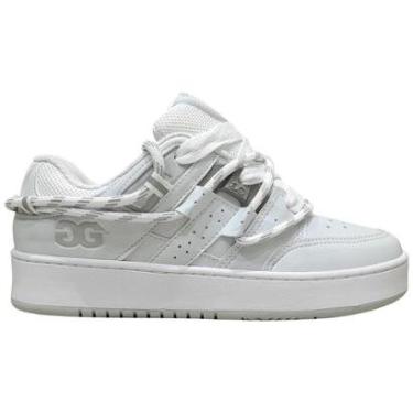 Imagem de Tênis Qix Double G Breakbeats Corda Branco Skate Robusto DGSC0017-Masculino