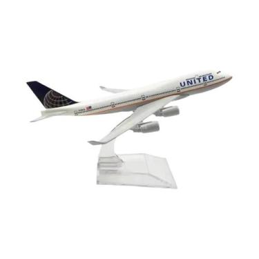 Imagem de Modelo De Avião Em Liga Metálica Fundida De 16CM, Brinquedo Colecionáv