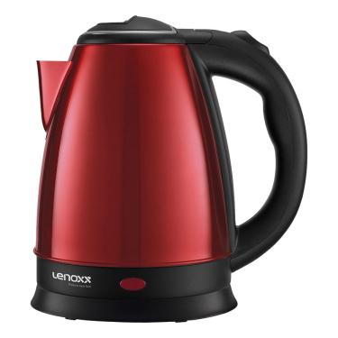 Imagem de Chaleira Elétrica Lenoxx Thermo Inox PCE213 Vermelha 2,2L - 220V