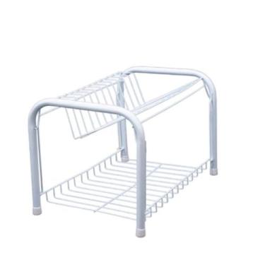 Imagem de Escorredor de Louça Dobrável em Aço  Ideal para Cozinhas Pequenas - Co