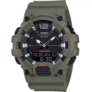 Imagem de Relógio casio masculino anadigi standard hdc-700-3a2vdf, Verde