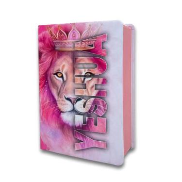 Imagem de Biblia Sagrada Com Harpa - Capa Dura Média - Yeshua Rosa - REI DAS BIB