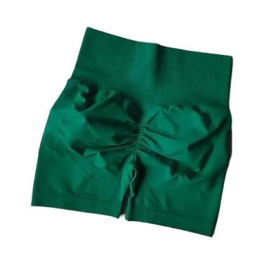 Imagem de Shorts Esportivos De Cintura Alta Para Mulheres, Modelagem Que Levanta