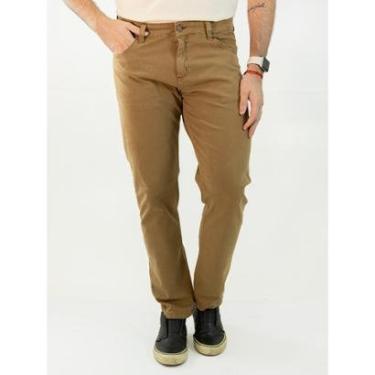 Imagem de Calça Masculina Sarja Slim Cores Estonadas Elastano Anticorpus-Masculino