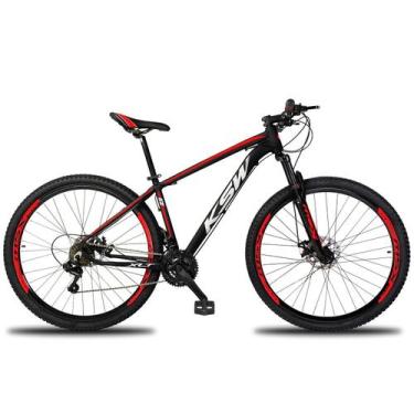 Imagem de Bicicleta Aro 29 Ksw 21 Vel Shimano Freio Hidraulico/Trava, 19", Preto