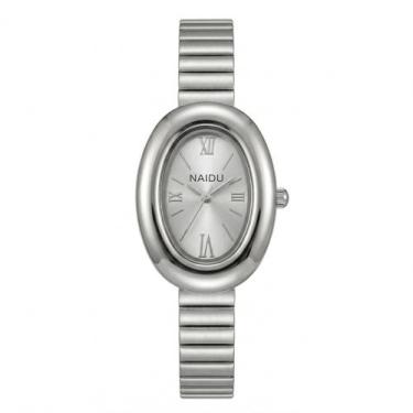 Imagem de Relógio Feminino Analógico Oval Mini Social Casual Luxo Inox - PENDULA