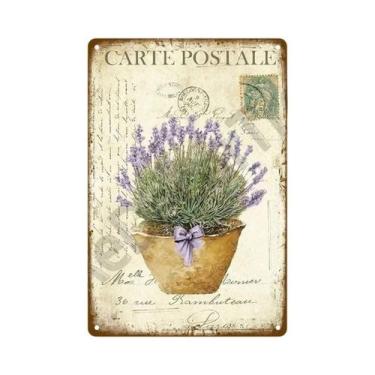 Imagem de Placa De Metal Vintage Com Flores Para Decoração De Parede De Jardim, 