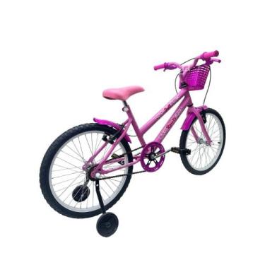Imagem de Bicicleta Infantil Aro 20 C/ Rodas Doll - Route, Rosa