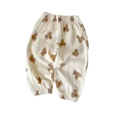 Imagem de Calças Florais Para Meninas, Calças Anti-mosquito, Verão, Crianças, Ca