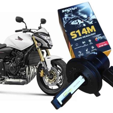 Imagem de Lâmpada Super Led Honda Cb 600 Hornet Headligth Nano S14 H4 - SHOCKLIG