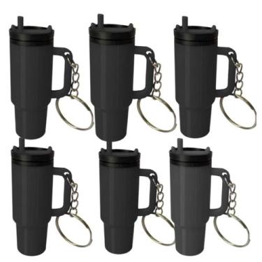 Imagem de Kit Chaveiros Estilo Copo Rosqueável  Acessório Criativo para Bolsas, 