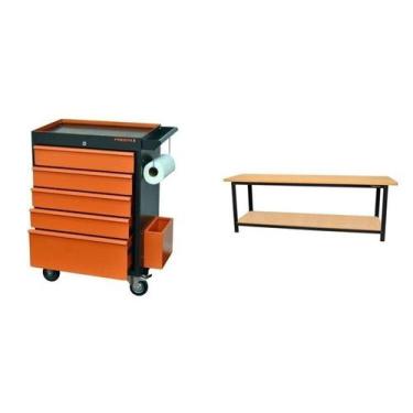 Imagem de Conjunto Bancada para Ferramentas Carro de Ferramentas Profissional Ga