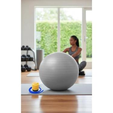 Imagem de Bola Pilates 55cm Antiestouro c/ Bomba Segurança - Congratulations Sto