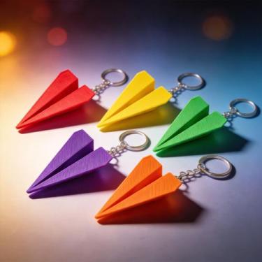 Imagem de Chaveiro Avião Estilo Origami  Design Moderno e Criativo - - OX., Alea