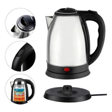 Imagem de Chaleira Elétrica Portátil De Aço Inoxidável Com Desligamento Automáti