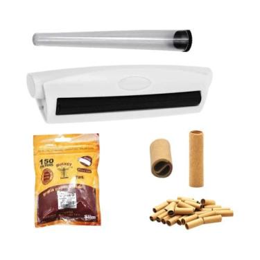 Imagem de Máquina Manual Portátil De Enrolar Cigarros De 110mm Com Tubo De Armaz