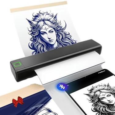 Imagem de Impressora Térmica A4 Tatuagem Bluetooth Portátil Printer - Goldensky