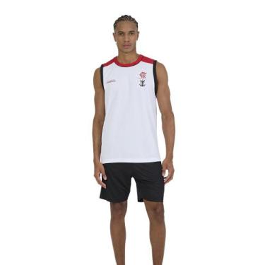 Imagem de Regata Flamengo Batimento Masculina, G, Branco