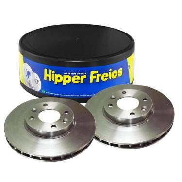 Imagem de Par Disco Freio Dianteiro Logan Sandero 2014 em Diante - HIPPER FREIOS