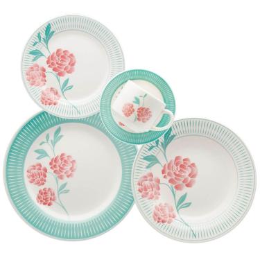 Imagem de Kit Aparelho Jogo Jantar Para 12 Pessoas 60pçs Oxford Bloom