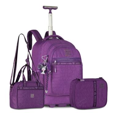 Imagem de Kit Rebecca Bonbon Mochila Carrinho com Lancheira e Estojo-Feminino
