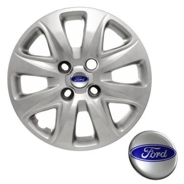 Imagem de Calota aro 14 Ford Ká Fiesta Focus Escort Zetec Courier com emblema re