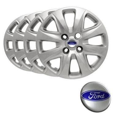 Imagem de Jogo calota aro 14 Ford Ká Fiesta Focus Escort Zetec Courier com emble